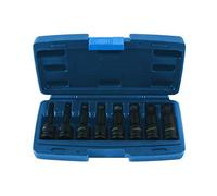 Laser Tools Ball End Impact Hex Socket Bit Set 1/2"D 8 Piece
