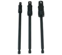 Laser 7779 3 piece 150mm Quick Locking Impact Socket Adaptor Set