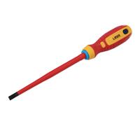 Laser 8454 Flat Insulated Screwdriver 6.5 x 150mm, Red