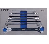 Laser 8521 Ultra Thin Ratcheting Action Spanner Set 7pc
