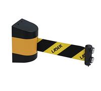 Laser 8529 Wall Mounted Magnetic Retractable Barrier 5m x 48mm, spring loaded, up to 5m length, supplied with self-adhesive and screw fixings