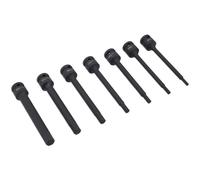Laser 8580 Extra Long 1/2"D Impact Hex Bit Set 7pc