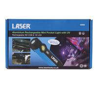 Laser 8598 Aluminium Rechargeable Mini Pocket Light with UV