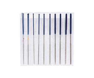 LASER 8645 Micro Round Diamond Coated File Set 12pc For Precision Filing