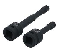 Laser 8865 Triple Square Impact Bit Socket Set M12 1/2" D