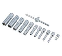 Laser Exhaust Technology Deep E-Socket Set Laser 8867 1/4" & 3/8" Drive 12pc