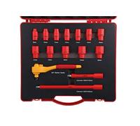 Laser 8891 VDE Insulated Socket Set 3/8" D 15pc