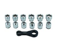 Laser 9138 Ratchet Torque Adapter with Shallow Insert Sockets 13pc