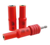 Laser 9151 Non-Conductive Insulated Quick Chuck Adaptor with Magnetic Sockets 4pc