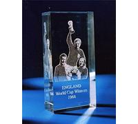 Laser Art Crystal Clear Collectibles 1966 England World Cup Winners Paperweight Boxed Gift LP5778