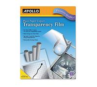 Laser Copier Transparency Film, Removable Sensing Stripe, Ltr, Clear, 100/Box