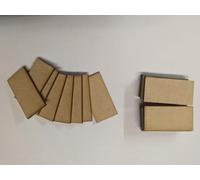 Laser Cut 3mm MDF Bases for Wargames and Crafts, Rectangle 60mm x 30mm, (Various Quantities) Wooden Bases. Made in The UK. (100)