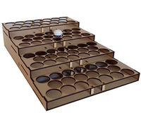 Laser Cut Miniatures Paint Rack for 80 x 12ml Citadel Paint Pots, Modern Style, 3mm MDF