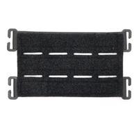Laser Cut MOLLE Hook and Loop ID Display Panel Adapter for Tactical Morale Patches Badges Backpacks Vests Bags Clasp Bridge Patch Panel (Black)