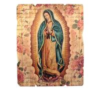 Laser Cut Wooden Wall Plaques Wood Our Lady of Guadalupe Icon Wall Plaque, 9 1/4 Inch