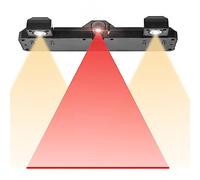 Laser Dart Throw/Toe Line Marker, 2 in 1 Adjustable Laser Throw Line and LED Lights for Bristle or Electronic Dart Board, Include USB Cable, Mounting Bracket and Wall Spacer