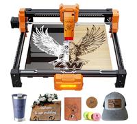 Laser Engraver,ACMER Laser Engraving Machine S2 4W Higher Accuracy Laser Cutter and Engraving Machine with Working Area 300x300mm,0.08mm Laser Spot, Class 1 Laser Machine for Wood Acrylic Metal Glass
