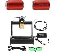 Laser Engraving Machine 15W - Portable Desktop CNC Wood Router for High Precision Engraving on Bottles and Thermos Cups - DIY Cylindrical Laser Cutter