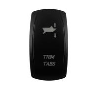 Laser Etched Cap for Car Boat Marine Yacht Bus RV Dashboard Rocker Switch, Auto Accessories(Trim Tabs 2)