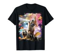 Laser Eyes Space Bearded Dragon Cat Llama Dinosaur T-Shirt