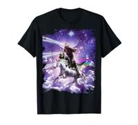 Laser Eyes Space Sloth on Dinosaur Unicorn T-Shirt