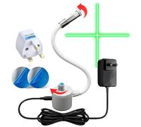 Laser Guide for Sewing Machines - Adjustable Dot/Straight Line/Crosshair Projection Quilting Light, Precision Alignment Tool with 360° Positioning (Green-Cross style, Adjustable Brightness)