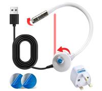 Laser Guide for Sewing Machines - Adjustable Dot/Straight Line/Crosshair Projection Quilting Light, Precision Alignment Tool with 360° Positioning (Red-Line style, Adjustable Brightness)