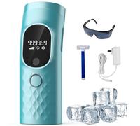 Laser Hair Removal for Women and Men, Permanent IPL Painless Defrosting Machine with Razor and Glasses, 999,999 Flashes for Body and Face with Cable