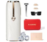 Laser Hair Removal with Ice Cooling, IPL Hair Removal Device Painless, EUARNE Home Use Facial Hair Removal for Women, Dual Lights, Effective in 2 Weeks, Body & Face Epilator, Storage Bag for Travel.