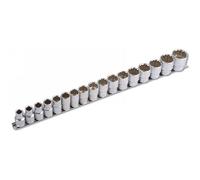 Laser Laser 3502 1/2" Drive Socket Set Bi-Hex 17 piece set