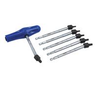 Laser 8219 Universal Joint Star Bit Set 6pc, Blue