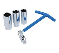 Laser 8373 3/8" Drive 4 Piece T-Handle Spark Plug Socket Set