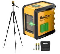 Laser Level,DEGLASERS 100ft Green Cross Line Self Leveling Laser Level for Picture Hanging, DIY, Construction and Indoor Projects,Magnetic Bracket,Battery,Carrying Bag Included
