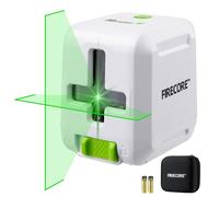 Laser Level Firecore Cross Line Laser - Self-Levelling and Manual Mode - Precise Levelling and Alignment Work for DIY - Lightweight and Portable - Carrying Case and 2 Alkaline Batteries Included