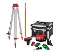 Laser Level Kit - 360° Green Beam Rotary Laser with 500m Range, Self-Levelling Measuring Tool for Outdoor Construction and Industrial Applications