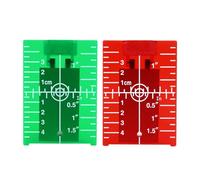 Laser Level, Laser Targets, Magnetic Laser Targets, Magnetic Floor Target, Easy to Read Scale, Suitable for Alignment, Laser Leveling, Crosshair Laser, Laser Measurement, 2 Pcs, Red+Green