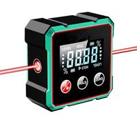 Laser Level，USB Charging Digital Level Box Angle Finder with Electronic Laser, Strong Magnetic Base & LCD Display, Waterproof Inclinometer for Woodworking (A)