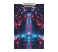 Laser Light Clipboard, A4 Acrylic Clipboard with Hanging Hole, Ultra-Light Clip Board - Holds 100 Sheets, Shatterproof Document Holder for Office, 12.5" X 8.5"