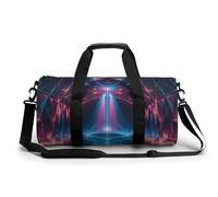 Laser Light Gym Bag for Men Women, Sturdy Oxford Cloth Travel Bags with Removable Shoulder Strap, Waterproof Duffel Bag for Fitness, Travel, Yoga