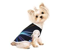 Laser Light Print Dog Lightweight Shirt,Summer Cool Breathable Dog T-Shirts,Pet Sleeveless Stretchy Clothes
