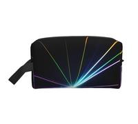 Laser Light Print Toiletry Bag for Women Travel Toiletry Bag, Spacious Capacity Cosmetic Bag for Men