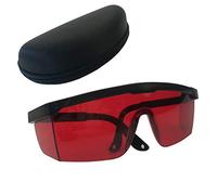 Laser Light Safety Glasses Eye Protection Goggles Laser Protection Glasses Goggles OD 4+ Red Color for Typical 200~540nm Blue Violet Green Laser Engraving Cutting Machine