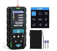 Laser Measure 50M/165ft,RockSeed HD IPS Screen Digital Laser Distance Meter with Electric Angle Sensor,Portable Laser Rangefinder 5 Unit Switching Measuring Distance/Area/Volume/Pythagorean etc.