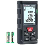 Laser Measure Device 165ft (50m), Digital Tape Measure with Bubble Level and Large LCD Display, Portable Digital Measure Tool Range Finder, Area/Volume/Pythagoras Measurement - 99 Max storage Record