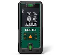 Laser Measure Device,OGETO Laser Distance Meter IP54 Portable Digital Measure Tool Range Finder with Bubble Levels and Large LCD Backlit