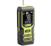 Laser Measure, LASGOO 60m/197ft Laser Measurement Tool, Laser Distance Meter with Ft/In/M Multiple Units, LCD Backlit Display, Pythagorean Mode, Area and Volume, Battery Included