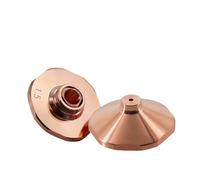 Laser Nozzle， Dia28mm Single Double Layer Chrome Caliber 1.0-5.0 for Fiber Cutting Machine Head Parts Conusmables(Double-1pcs,2.0mm)