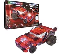 giochi preziosi s.p.a. LAU01000 Laser Pegs Models-4-in-1 Red Racer, Multi Colour