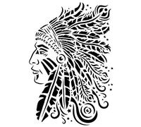 Laser plastic stencil, DIN A4, Indian, creative wall design, textiles, paper, scrapbooking