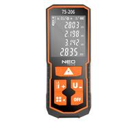 Laser rangefinder, range 100 m, IP54